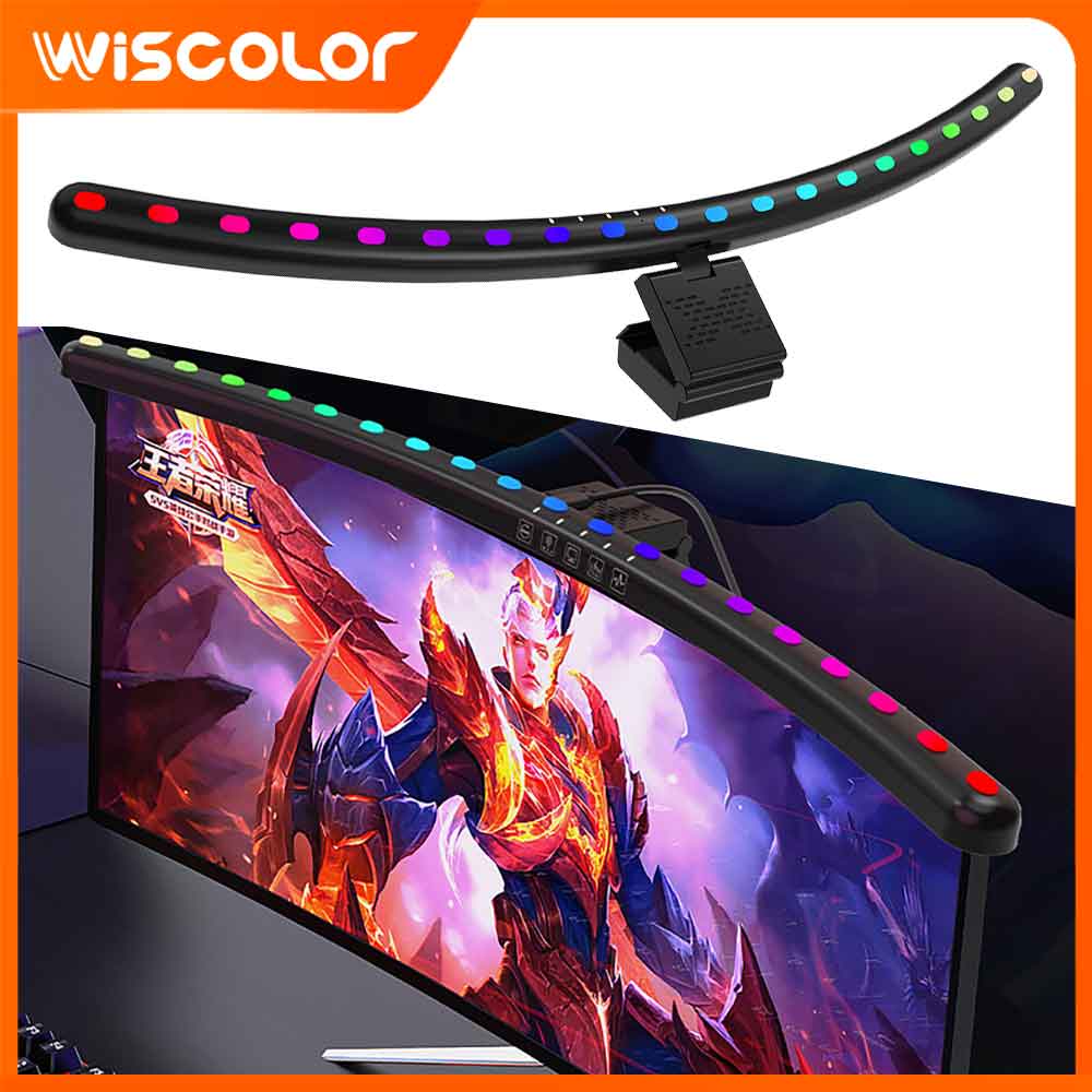 Desk Setup Gadgets - Setup RGBIC Monitor Light Bar Dimmable