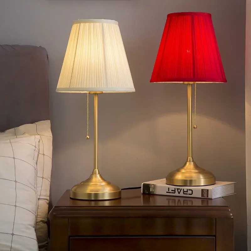 Desk Setup Wallpaper - Modern LED Red Cloth Bedroom Bedside