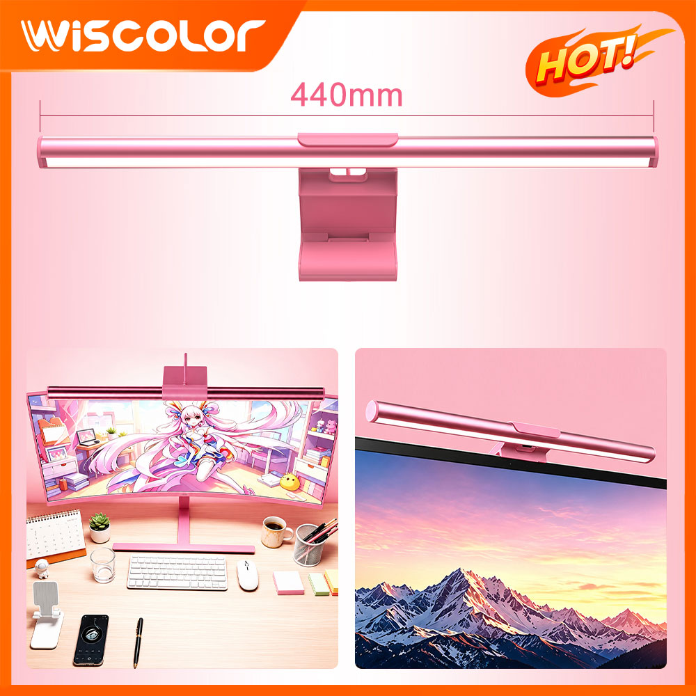 Desk Setup In Office - Monitor Light Bar Led Lights Smart