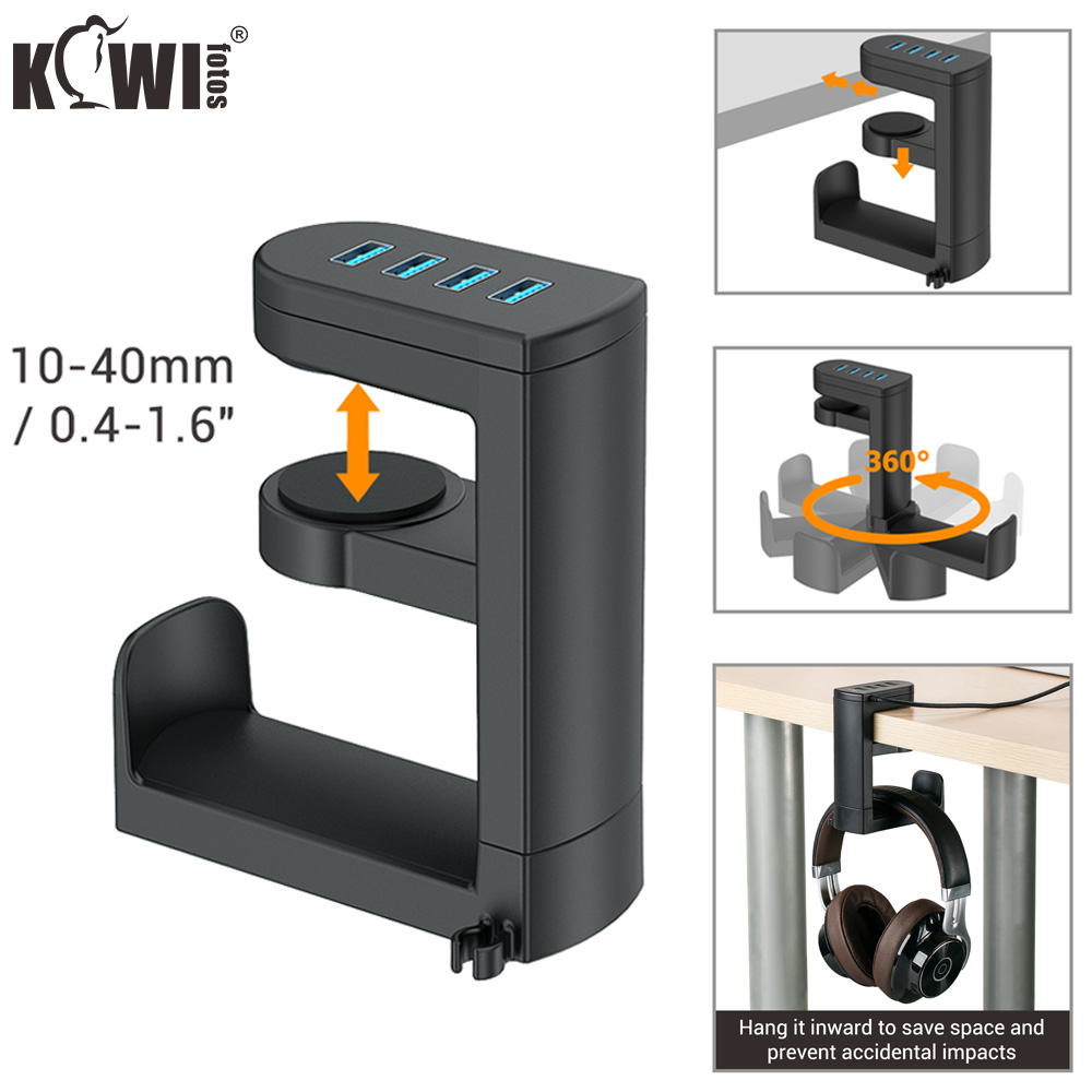 Desk Setup Gaming - Tai Nghe Chân Đế Xoay Gắn