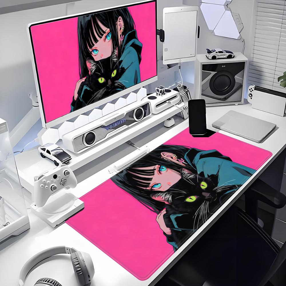 Gaming Mouse Pad Anime Black C - đánh giá và giá Desk Setup Gadgets