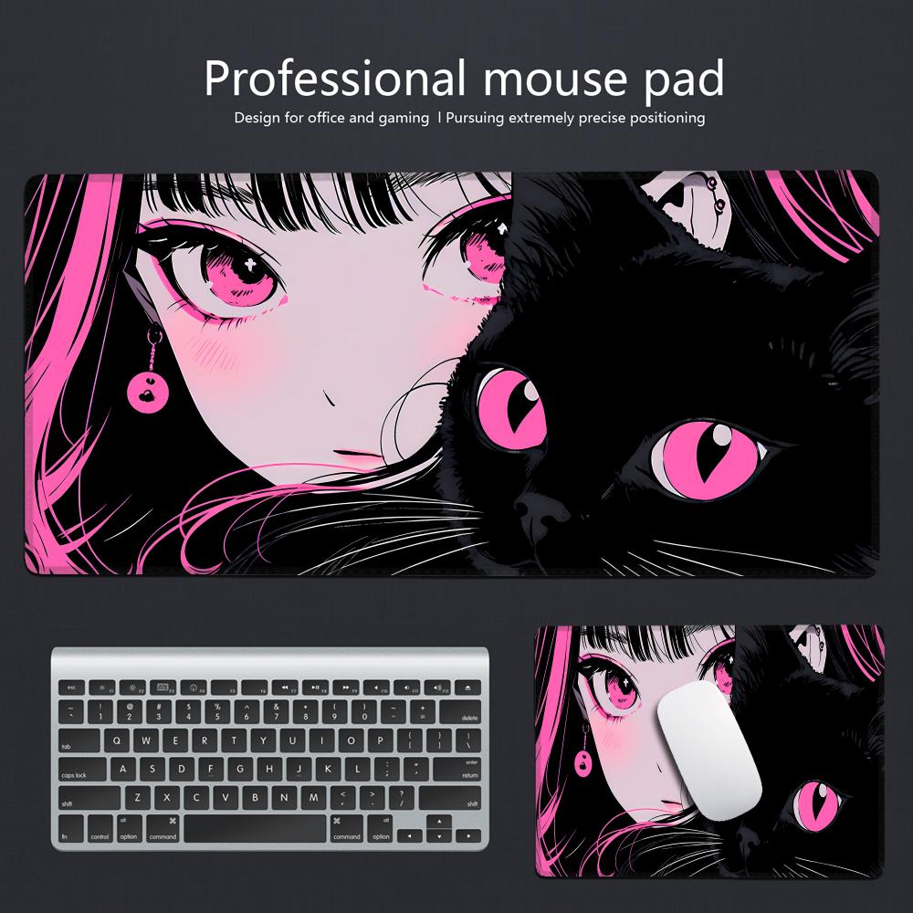 Gaming Mouse Pad Anime Black C - đánh giá và giá Desk Setup Gadgets