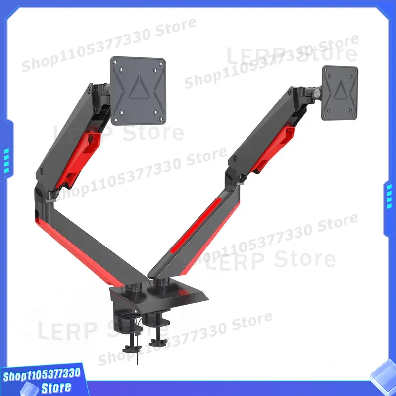 Aluminum Dual Monitor Arm 15 t - đánh giá và giá Dual Monitor Desk Setup