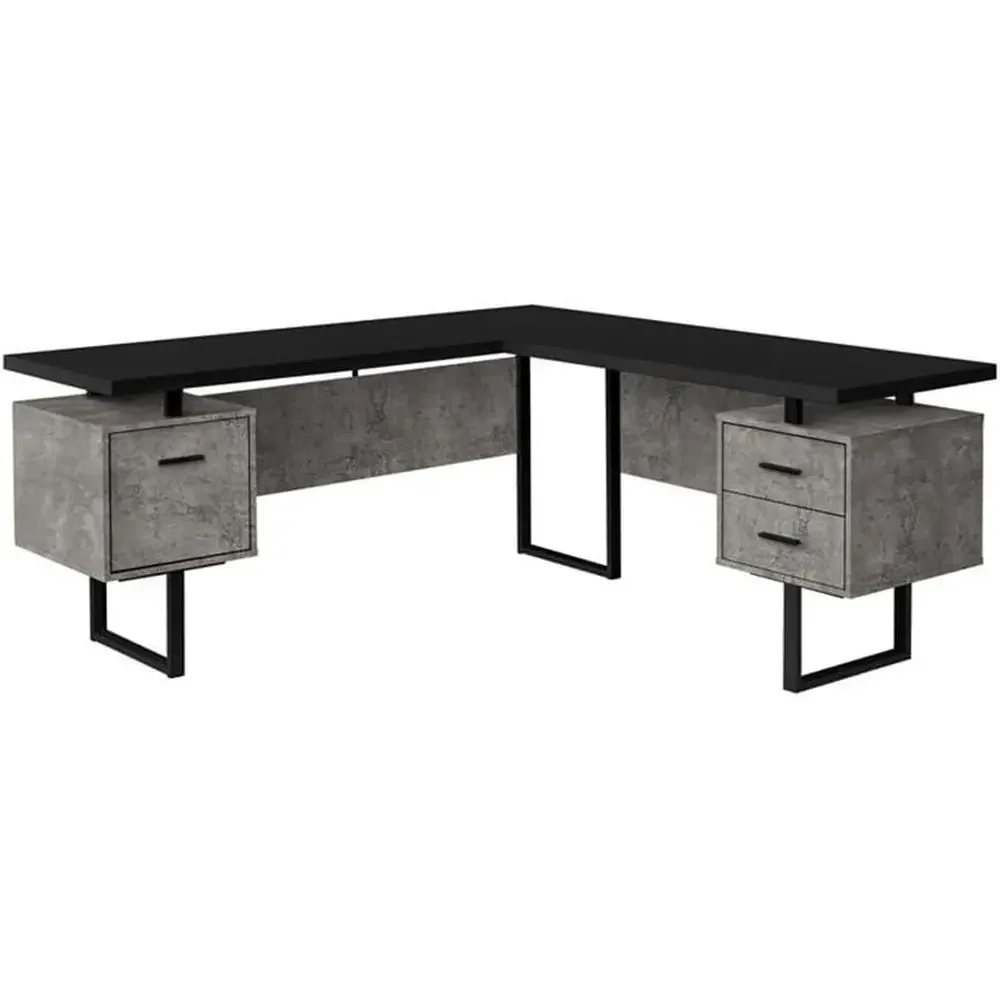 L-Shaped 70 Computer Desk with - đánh giá và giá Desk Setup Home Office