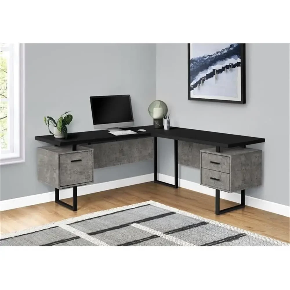 L-Shaped 70 Computer Desk with - đánh giá và giá Desk Setup Home Office