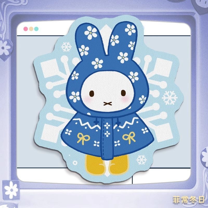 Anime Miffy Leather Mouse Pad  - đánh giá và giá Desk Setup In Office