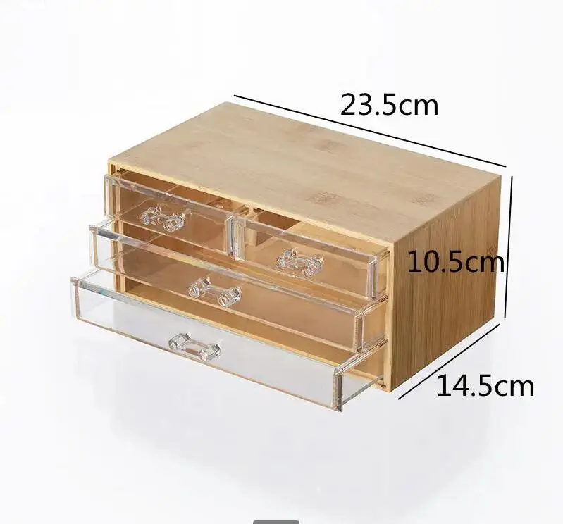 3-layer Bamboo Storage Box Dra - đánh giá và giá Drawer Organizer Bamboo