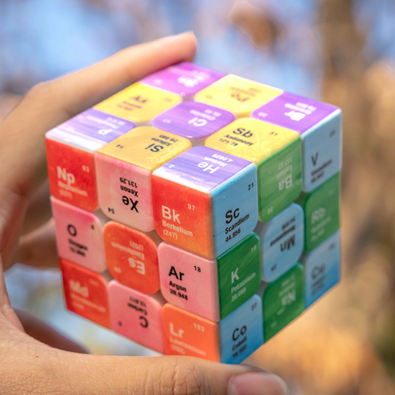 Periodic Table 3x3 Speed Cube  - đánh giá và giá Desk Setup Girl