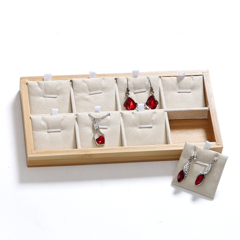 Bamboo Beige Jewelry Rings Dis - đánh giá và giá Drawer Organizer Bamboo