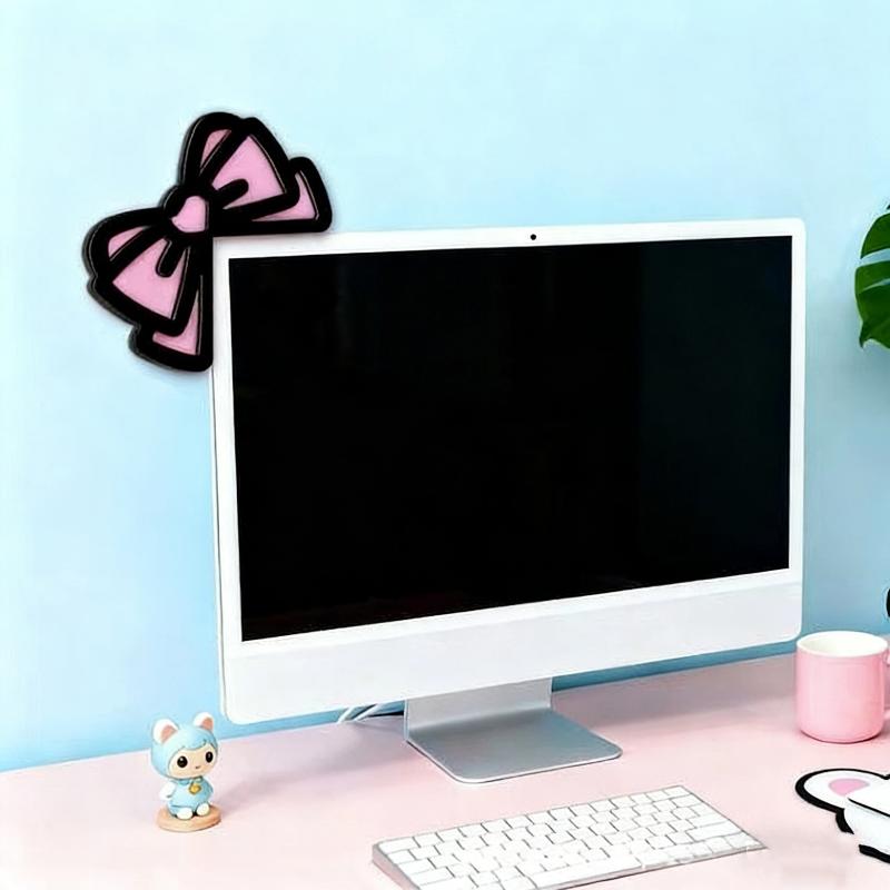 New 1/2Pcs Wooden Bowknot PC A - đánh giá và giá Desk Setup Gaming