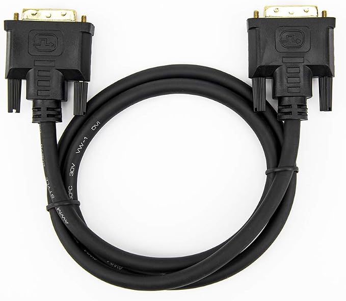 DVI-D Dual Link Cable (25Pin), - đánh giá và giá Dual Monitor Desk Setup