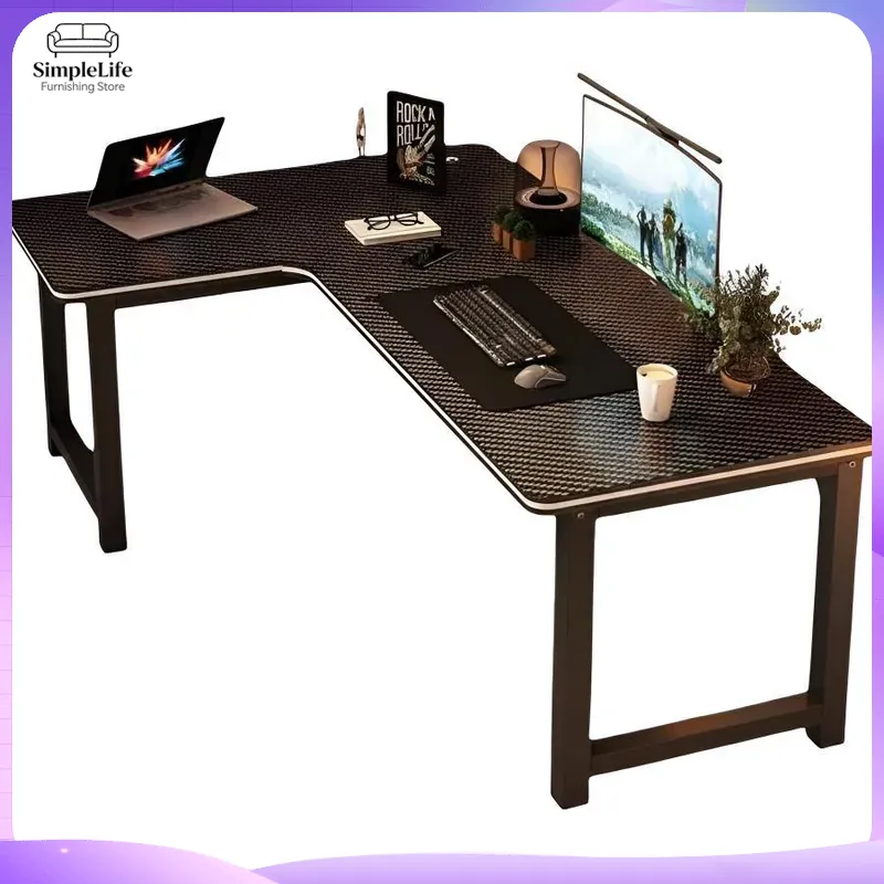 Corner Gaming Desk Computer De - đánh giá và giá Dual Monitor Desk Setup