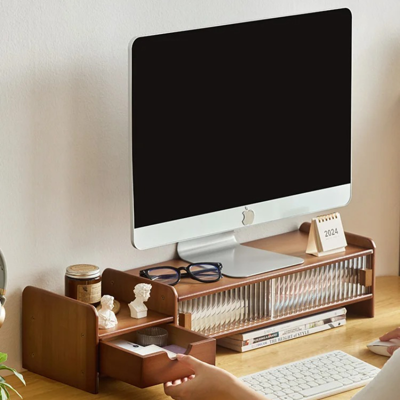 ‌Monitor Stand with Drawer-Adj - đánh giá và giá Drawer Organizer Bamboo