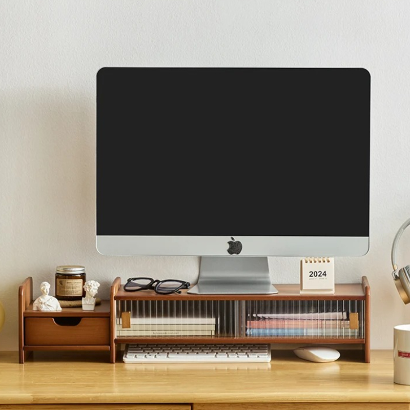 ‌Monitor Stand with Drawer-Adj - đánh giá và giá Drawer Organizer Bamboo