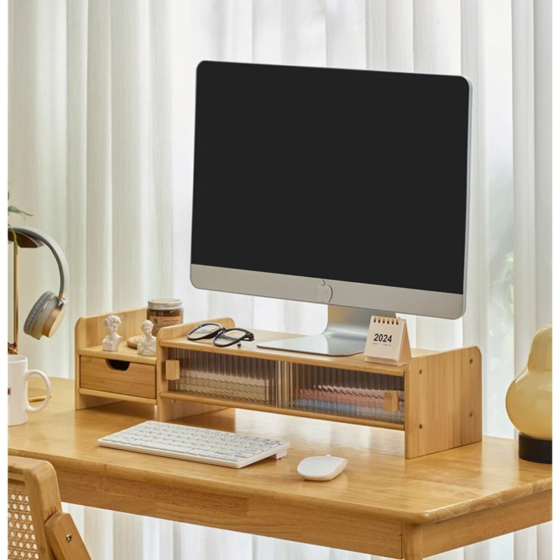 ‌Monitor Stand with Drawer-Adj - đánh giá và giá Drawer Organizer Bamboo
