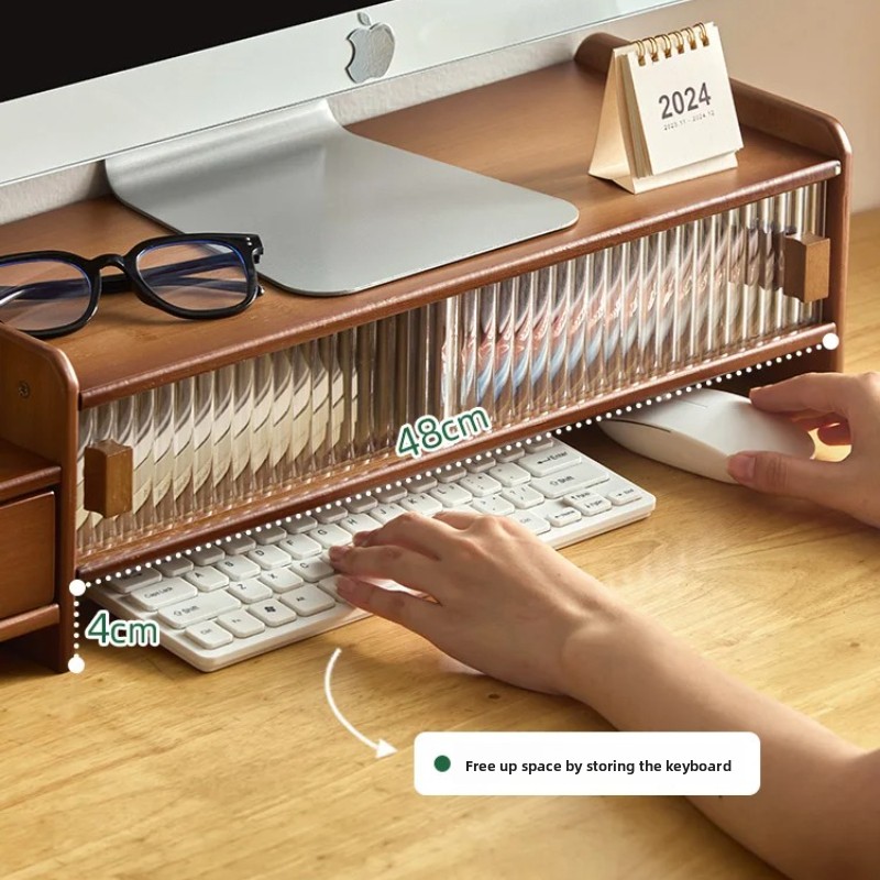 ‌Monitor Stand with Drawer-Adj - đánh giá và giá Drawer Organizer Bamboo