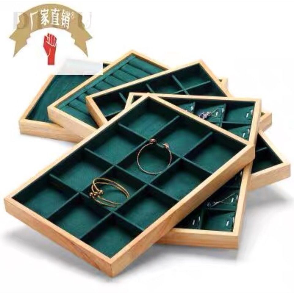 Dark Green Velvet Bamboo Jewel - đánh giá và giá Drawer Organizer Bamboo