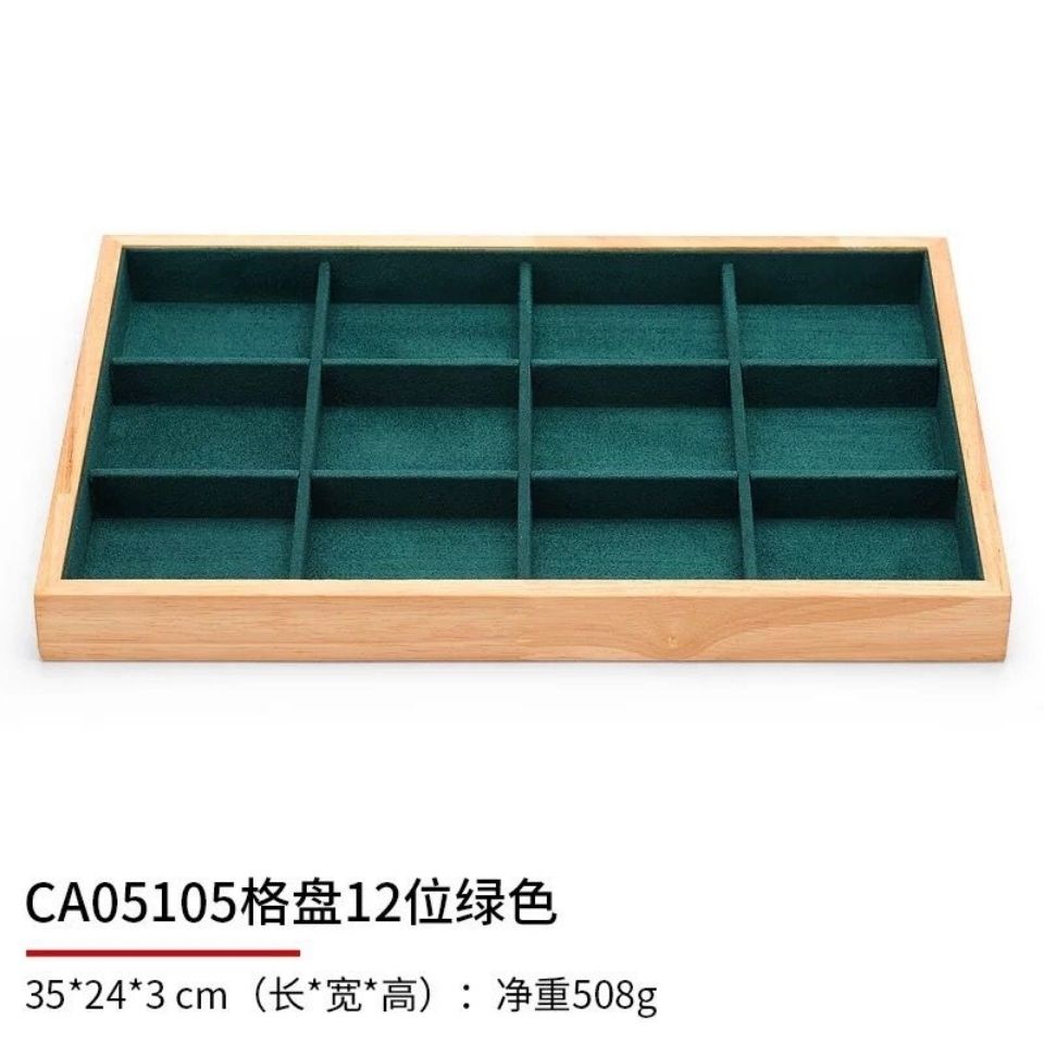 Dark Green Velvet Bamboo Jewel - đánh giá và giá Drawer Organizer Bamboo