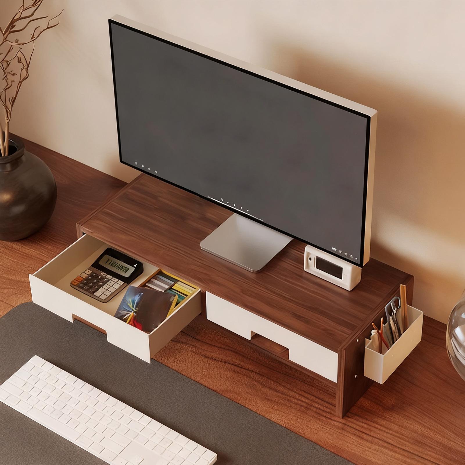 Desk Monitor Stand Riser Doubl - đánh giá và giá Desk Setup Home Office