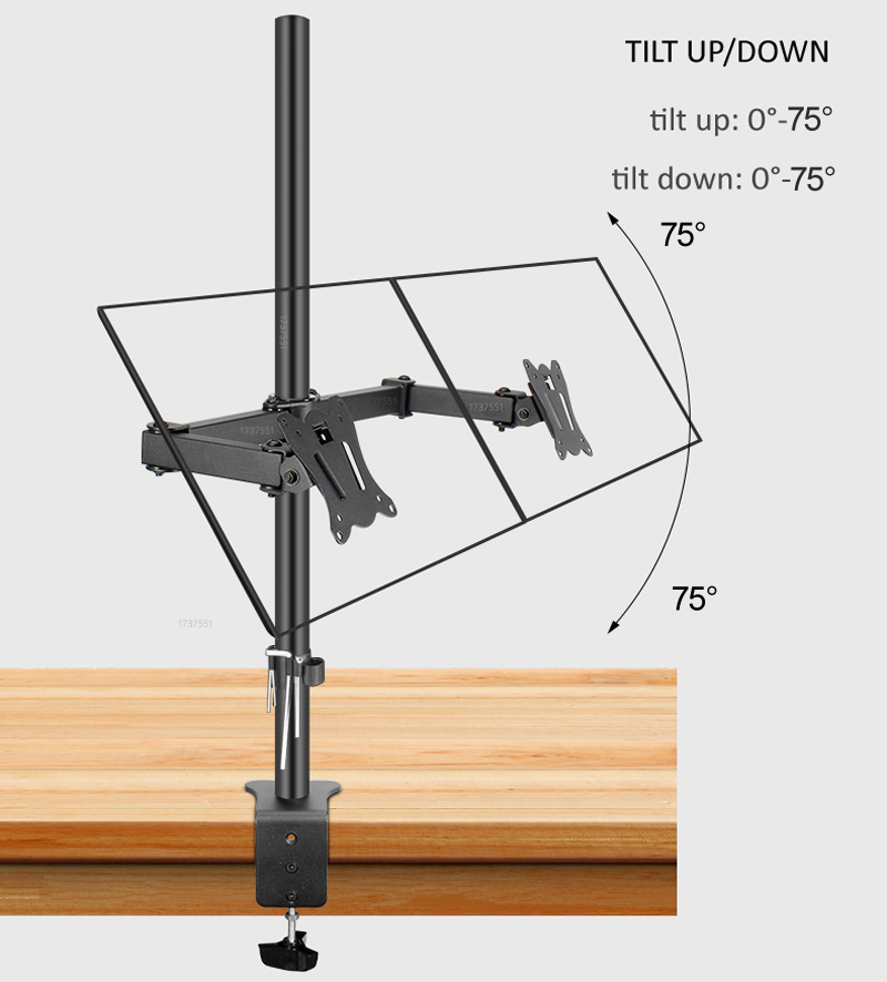 (80Cm) DL-T902-280II Full Chuy - đánh giá và giá Dual Monitor Desk Setup
