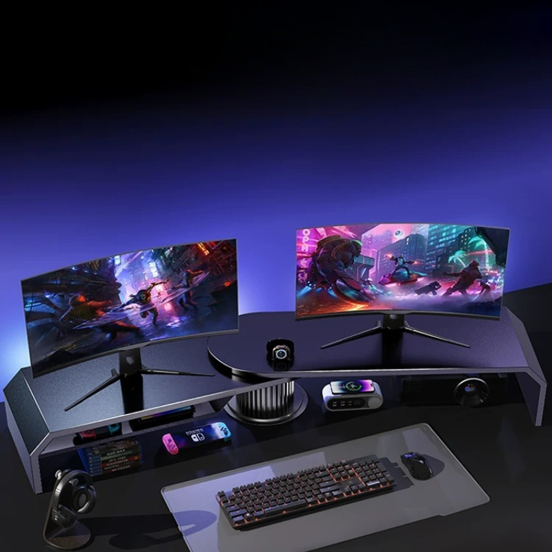 Gaming Dual Monitor Stand Offi - đánh giá và giá Dual Monitor Desk Setup