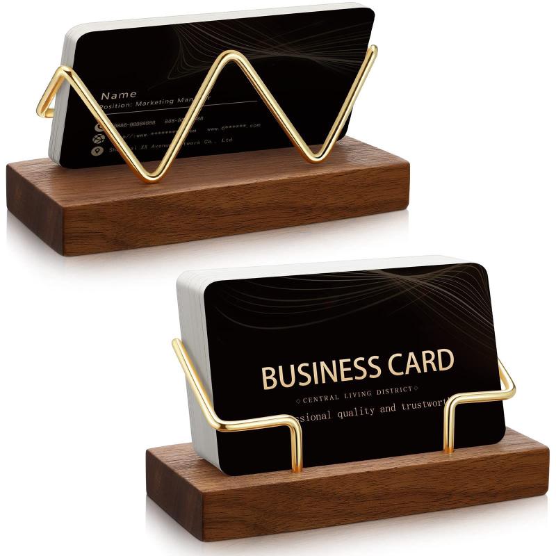 【A8】Wooden Business Card Holde - đánh giá và giá Desk Setup Home Office