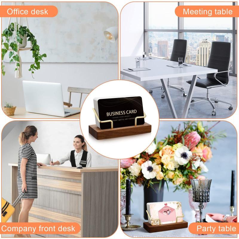【A8】Wooden Business Card Holde - đánh giá và giá Desk Setup Home Office