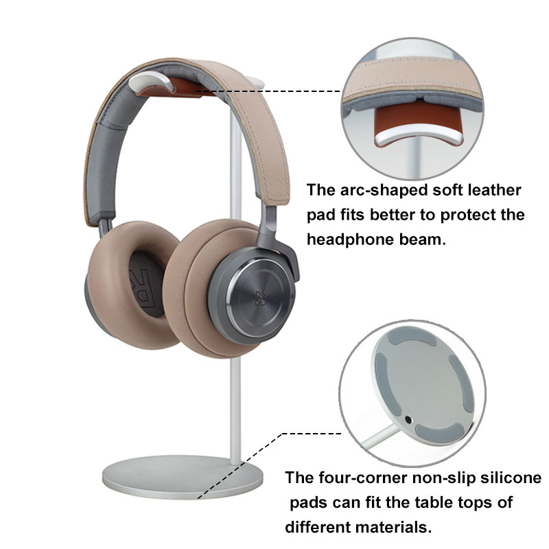 Curved Aluminum Headphone Stan - đánh giá và giá Desk Setup Gaming