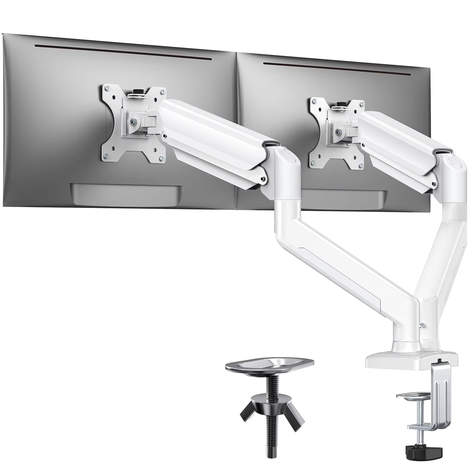 Dual Monitor Mount Stand Desk  - đánh giá và giá Dual Monitor Desk Setup