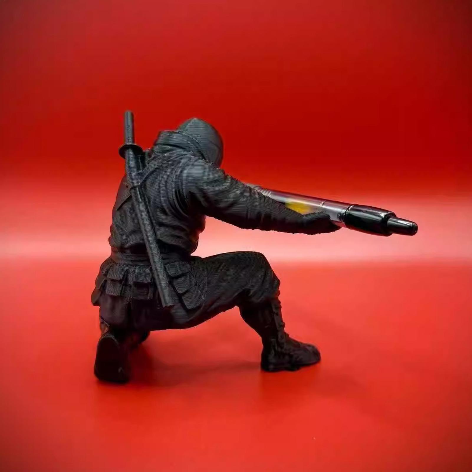Ninja style Figure 3D Printed  - đánh giá và giá Desk Setup Home Office
