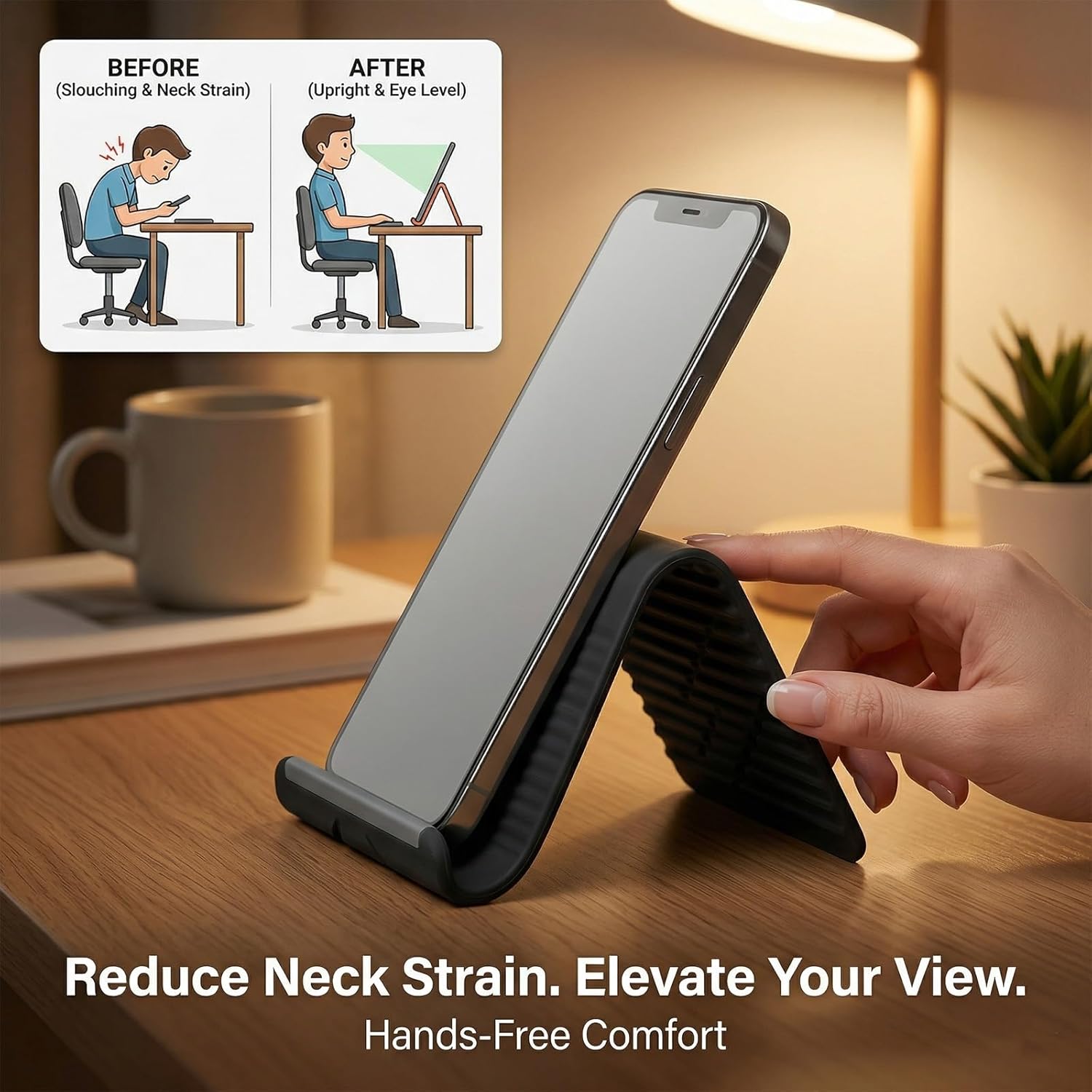 Flexible Foldable Silicone Pho - đánh giá và giá Desk Setup Home Office