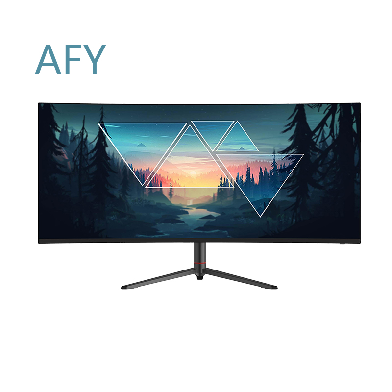 Flashworth 34 inch 4K curved g - đánh giá và giá Dual Monitor Desk Setup