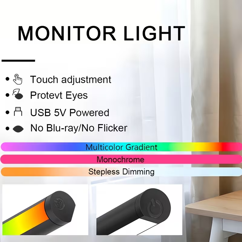 Computer Monitor Screen Light  - đánh giá và giá Desk Setup Gaming
