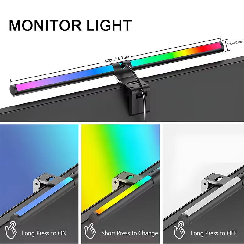 Computer Monitor Screen Light  - đánh giá và giá Desk Setup Gaming