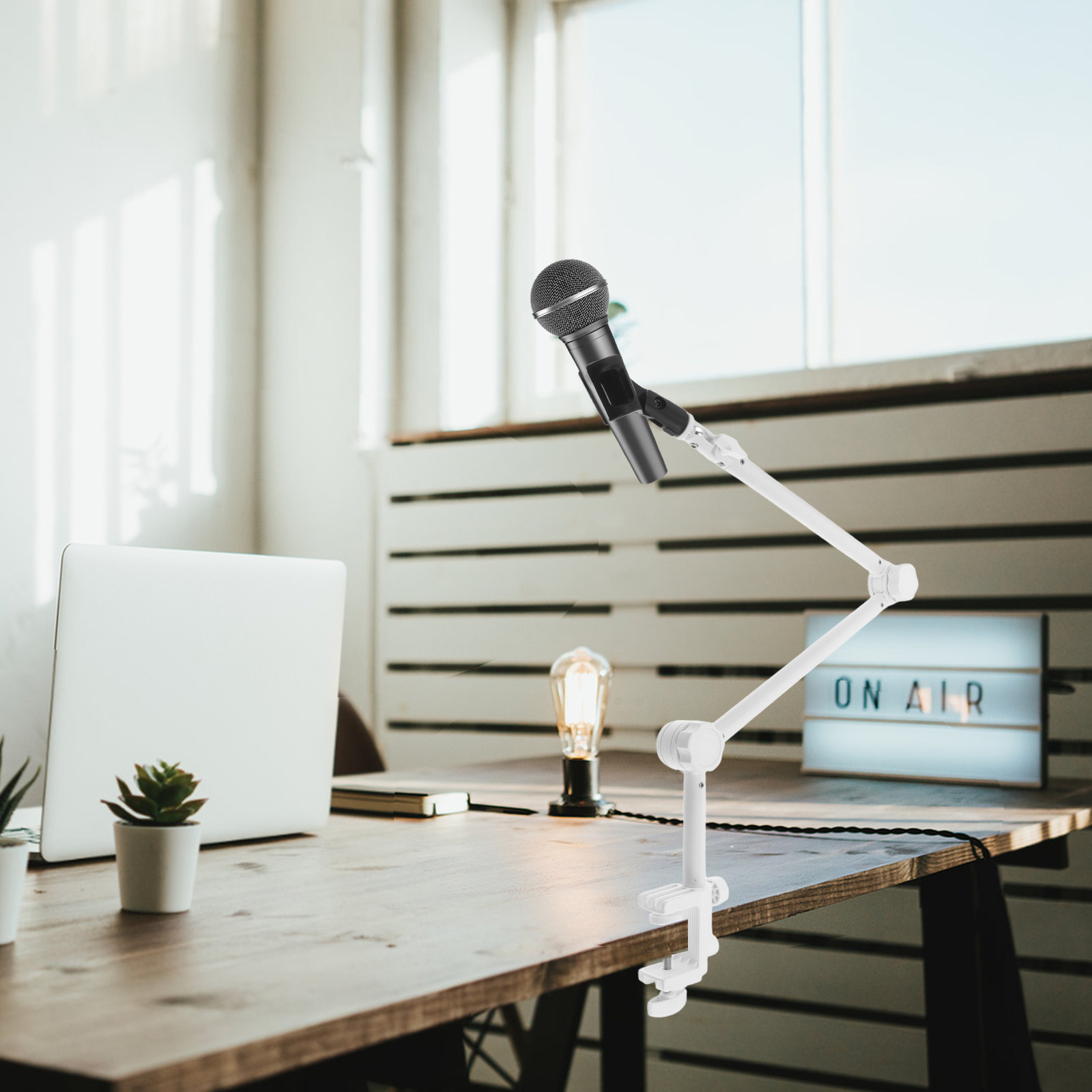 1Set Microphone Boom Arm White - đánh giá và giá Desk Setup Gaming