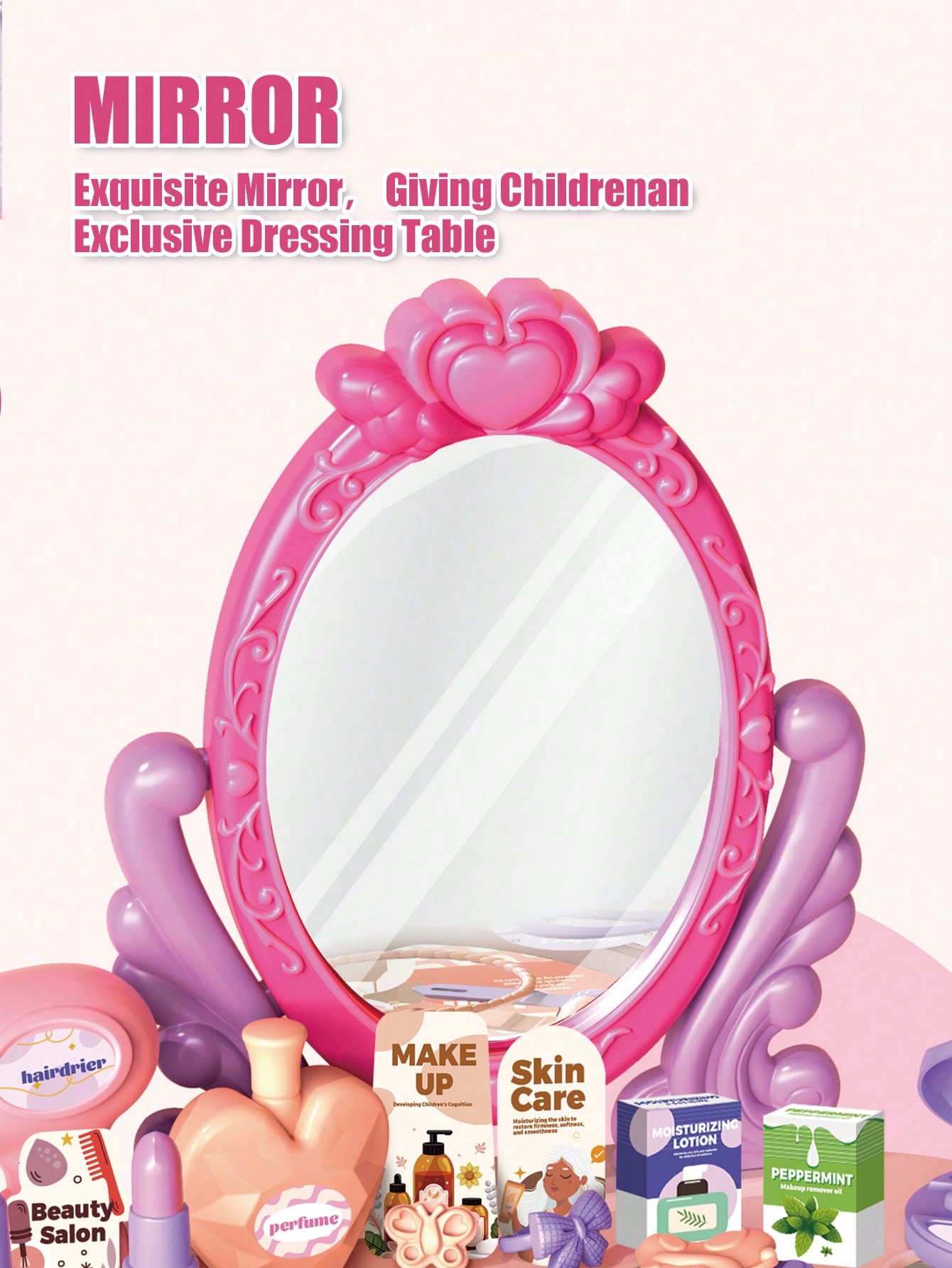Kids Princess Vanity Dressing  - đánh giá và giá Desk Setup Girl