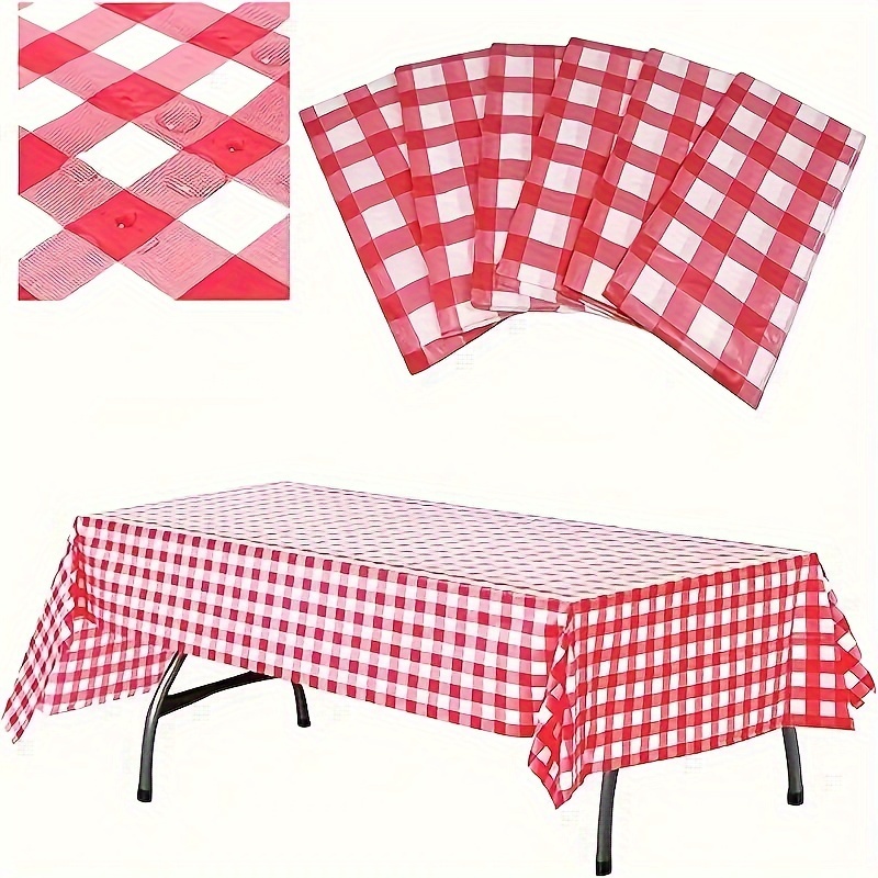 10pc PE Plaid Table Cover Rect - đánh giá và giá Desk Setup Wallpaper