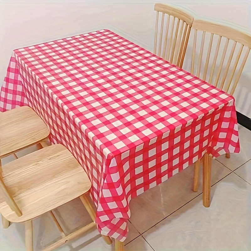 10pc PE Plaid Table Cover Rect - đánh giá và giá Desk Setup Wallpaper