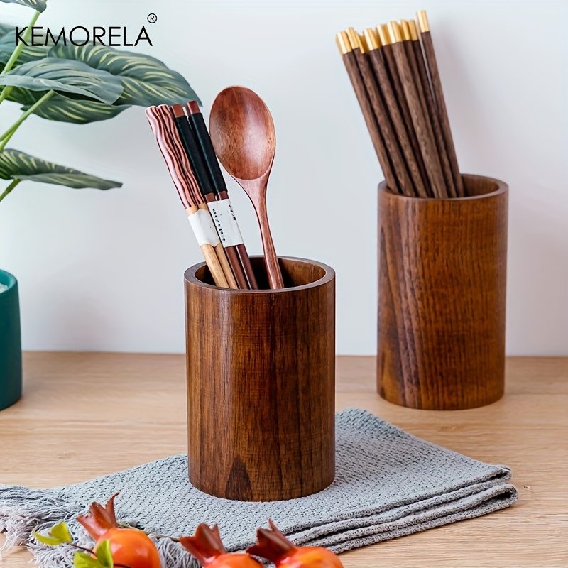 1PCS Wooden Chopsticks Holder  - đánh giá và giá Drawer Organizer Bamboo