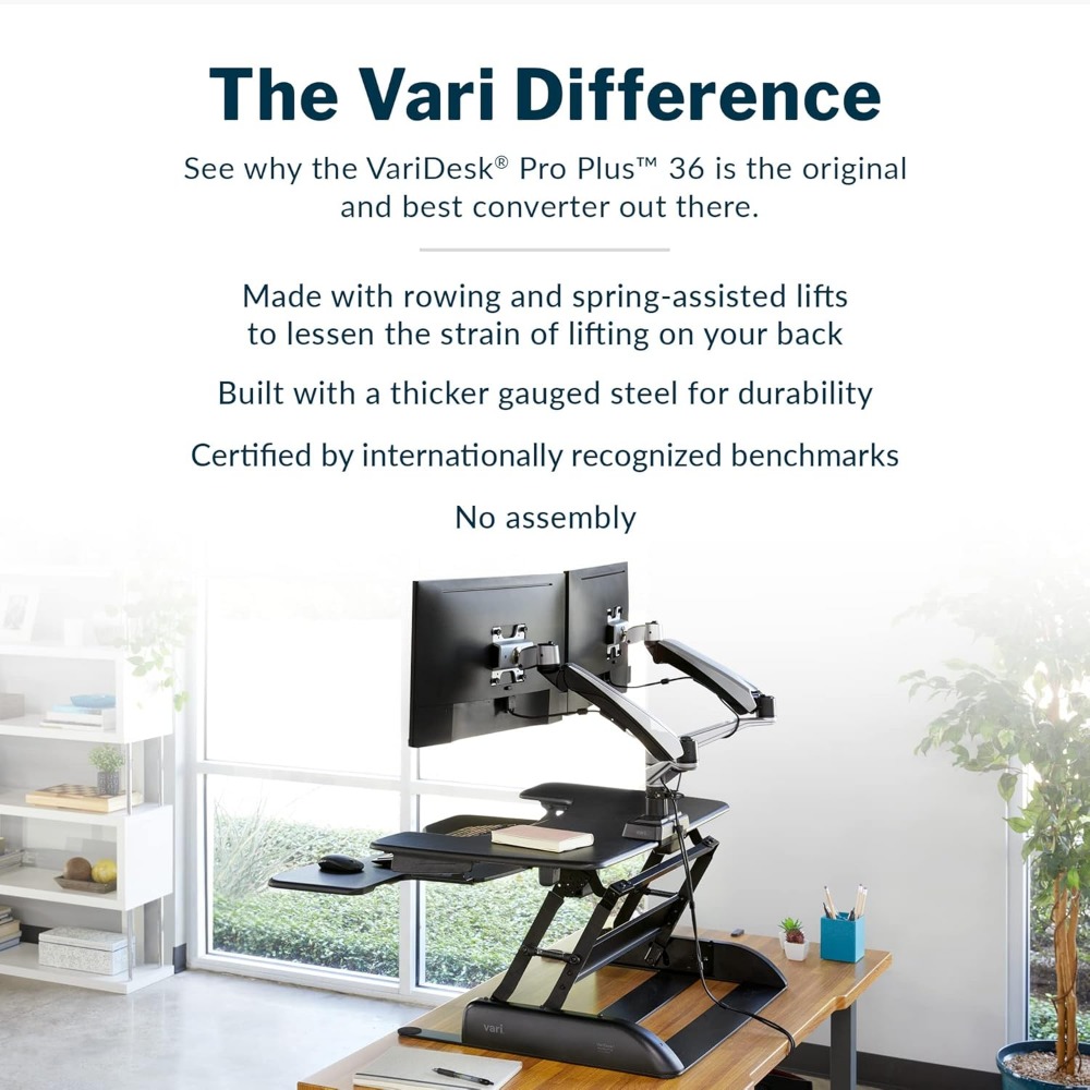 Desk Pro Plus 36, Dual Monitor - đánh giá và giá Dual Monitor Desk Setup