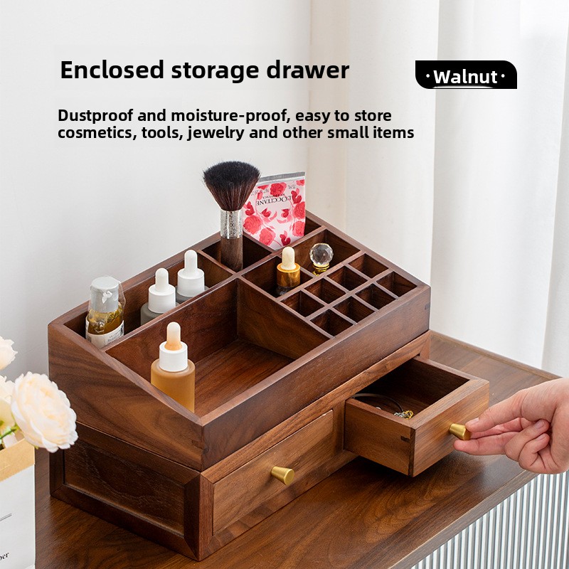 Solid Wood Double Layer Organi - đánh giá và giá Drawer Organizer Bamboo