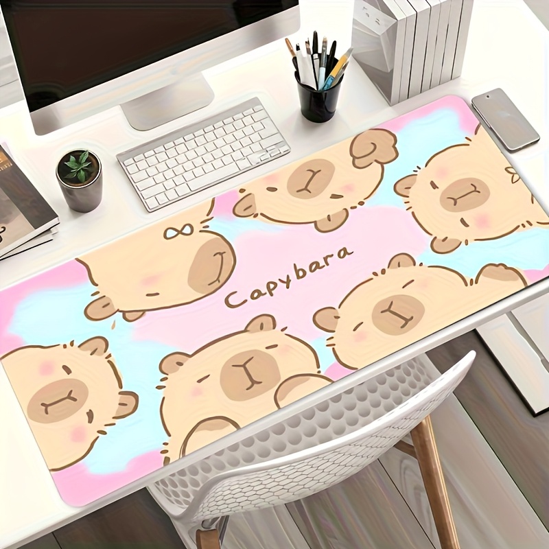 Stylish Cute Cartoon Capybara  - đánh giá và giá Desk Setup In Office