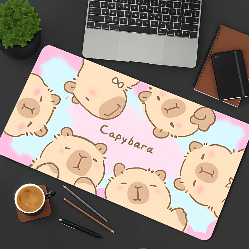 Stylish Cute Cartoon Capybara  - đánh giá và giá Desk Setup In Office