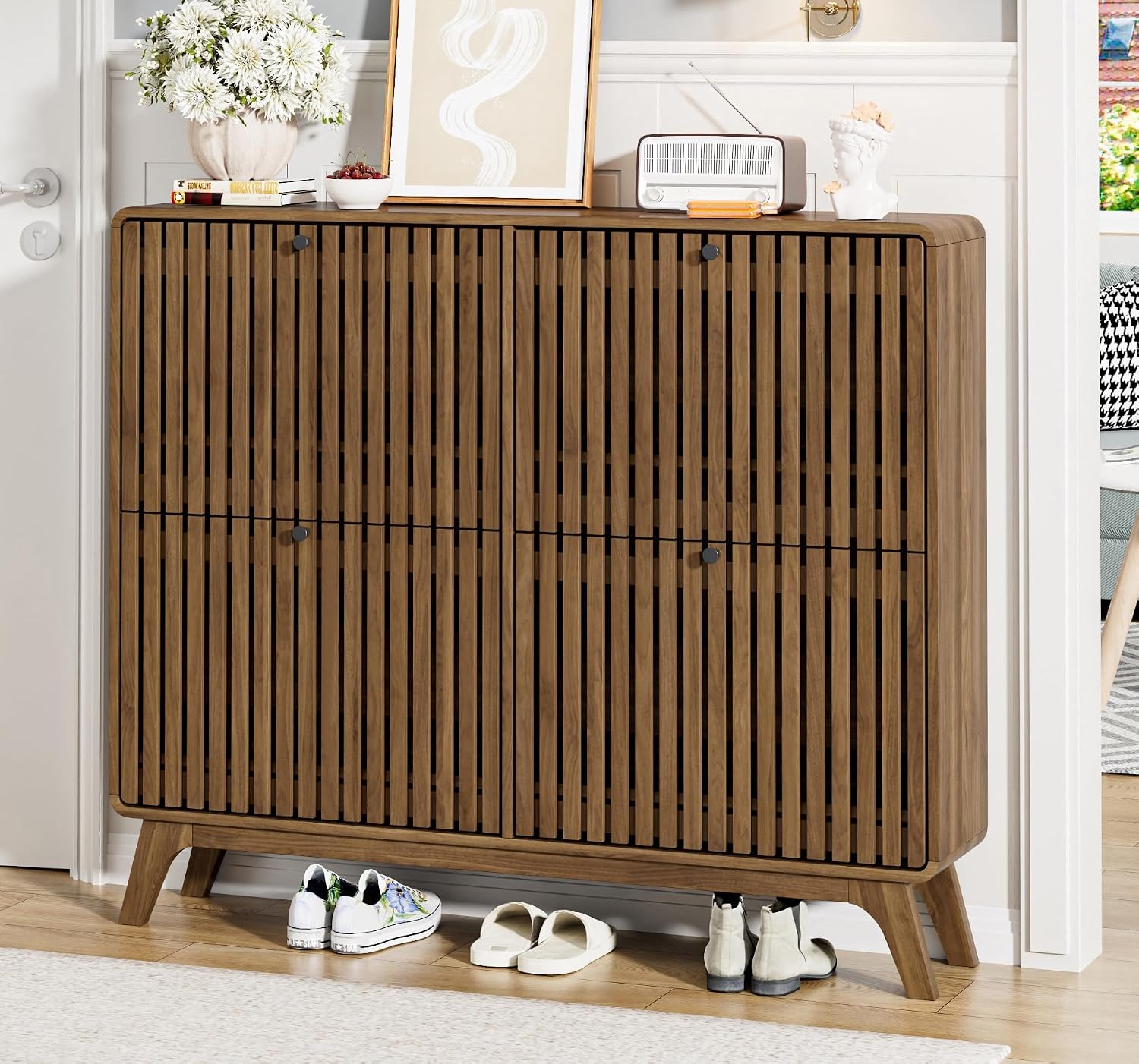 #Large Bamboo Shoe Cabinet wit - đánh giá và giá Drawer Organizer Bamboo