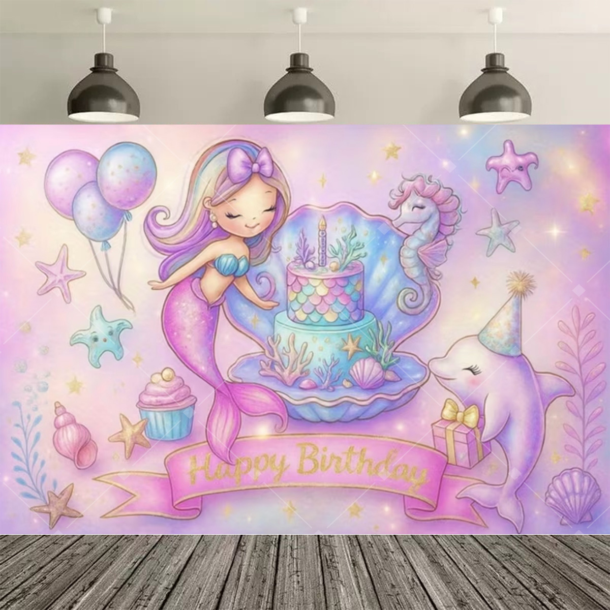 Underwater World Mermaid Birth - đánh giá và giá Desk Setup Girl
