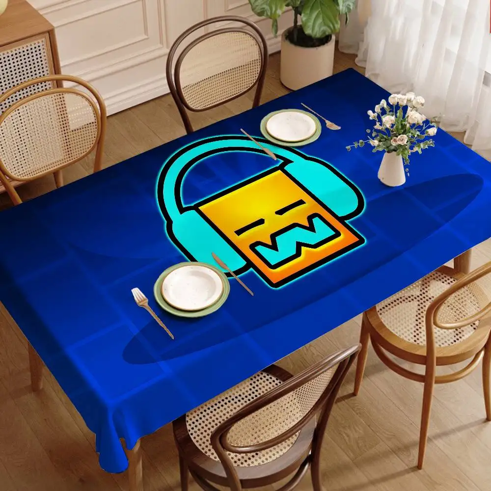 Geometry Dash Video Game Table - đánh giá và giá Desk Setup Wallpaper