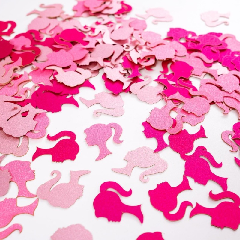 Hot Pink Confetti Glitter Girl - đánh giá và giá Desk Setup Girl