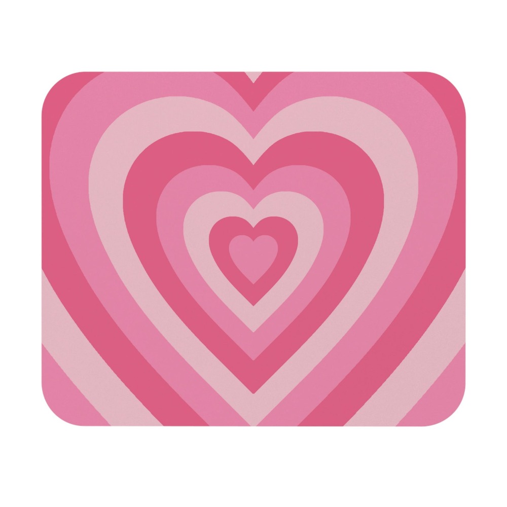 Retro Heart Mouse Pad | aesthe - đánh giá và giá Desk Setup Brown