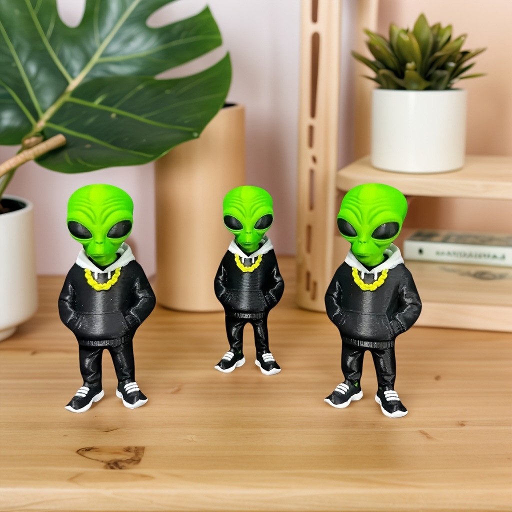 1 Piece Green Alien Figure wit - đánh giá và giá Desk Setup Home Office