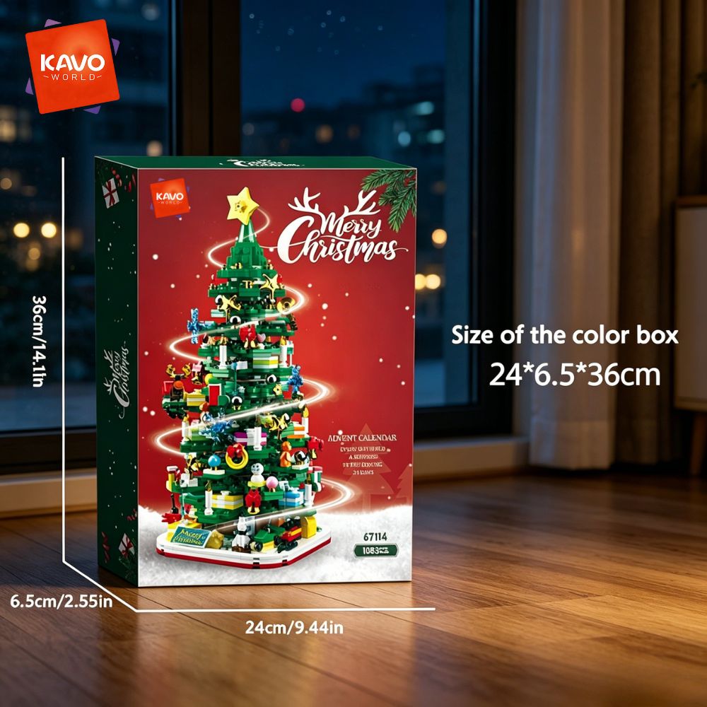 KAVOWORLD 1024pcs Christmas Tr - đánh giá và giá Desk Setup Lighting Ideas